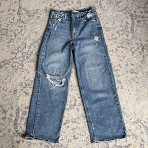 Eunina Distressed Straight Leg Jeans